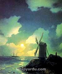 Deniz Kenarında Yel Değirmeni-1837 / Ivan Konst. Aivazovsky (AIK 003-30x35) (Çerçevesiz)