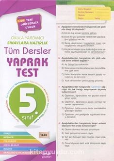 5. Sınıf Tüm Dersler Yaprak Test 47 Test, 689 Soru