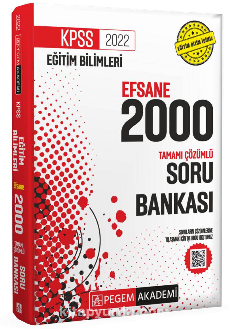 2022 KPSS Eğitim Bilimleri Çözümlü Efsane 2000 Soru Bankası