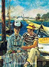 Argenteuil-1874 / Edouard Manet (MAE 001-35x50) (Çerçevesiz)