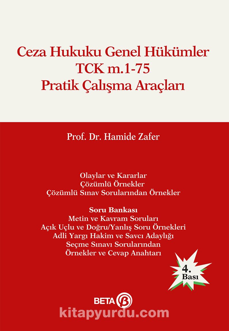 Ceza Hukuku Genel Hükümler TCK m.1-75 Pratik Çalışma Araçları