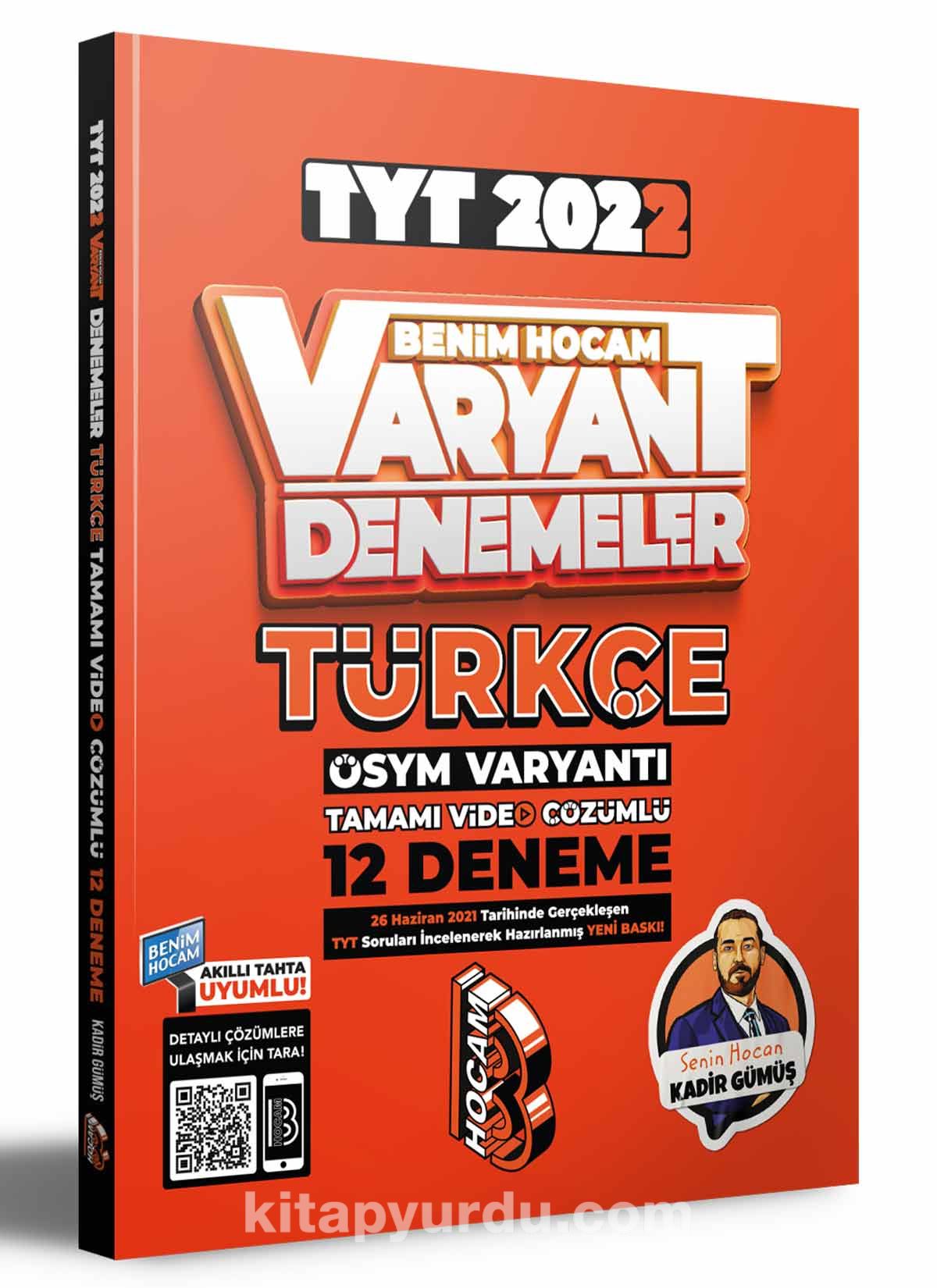 2022 TYT Türkçe Tamamı Video Çözümlü 12 Deneme Sınavı