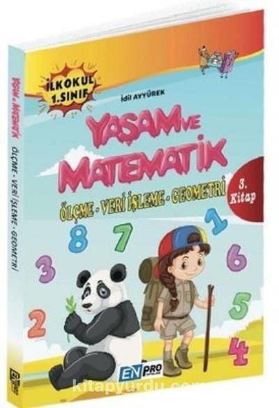 İlkokul 1. Sınıf 3. Kitap Ölçme Veri İşleme Geometri Yaşam ve Matematik