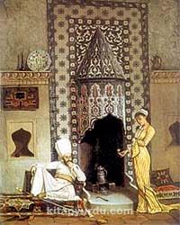 Kahve Getiren Kadın / Osman Hamdi Bey (OHB 005-50x60) (Çerçevesiz)