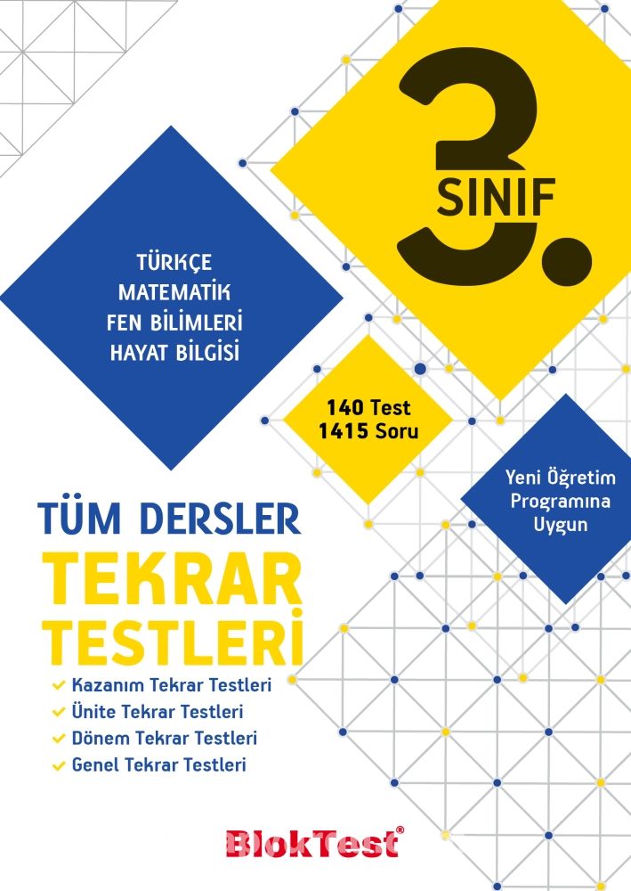 3. Sınıf Tüm Dersler Tekrar Testleri