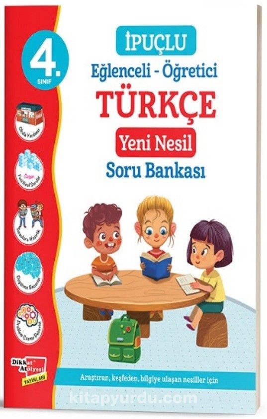 4. Sınıf Eğlenceli - Öğretici İpuçlu Türkçe Yeni Nesil Soru Bankası