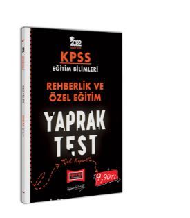 2022 KPSS Eğitim Bilimleri Rehberlik ve Özel Eğitim Yaprak Test