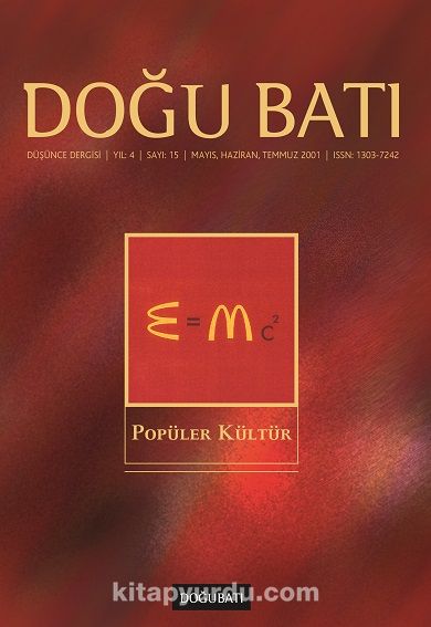 Doğu Batı Sayı: 15 Mayıs Haziran Temmuz 2001 (Üç Aylık Düşünce Dergisi)