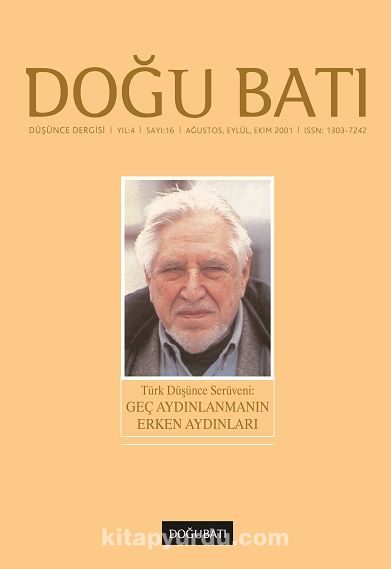 Doğu Batı Sayı: 16 Ağustos, Eylül, Ekim 2001(Üç Aylık Düşünce Dergisi)