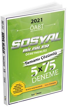 ÖABT Sosyal Bilgiler Öğretmenliği Tamamı Çözümlü 5x75 Deneme