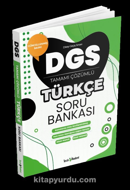 DGS Türkçe Tamamı Çözümlü Soru Bankası