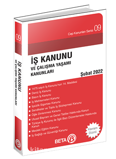 İş Kanunu ve Çalışma Yaşamı Kanunları / Cep 09