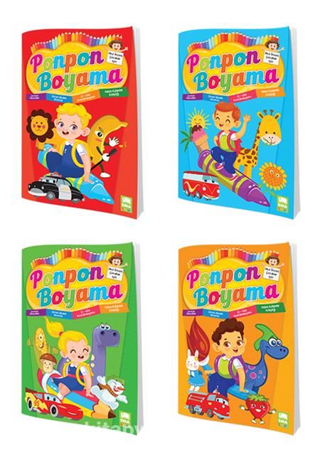 Ponpon Boyama Seti (4 Kitap)