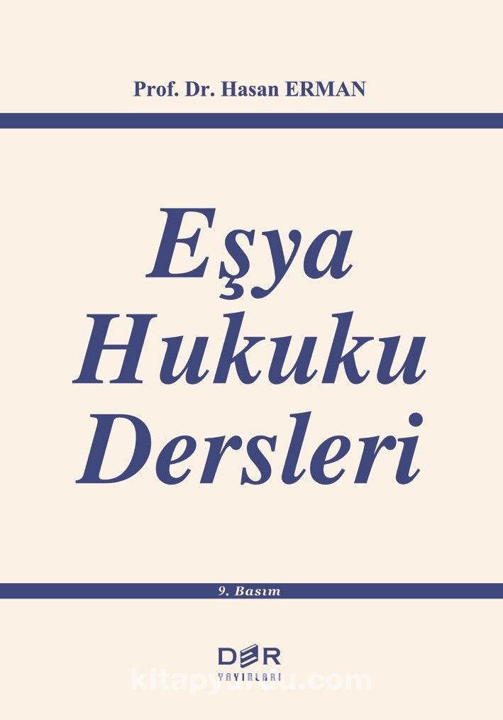 Eşya Hukuku Dersleri