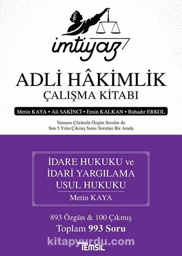 İmtiyaz Adli Hakimlik Çalışma Kitabı