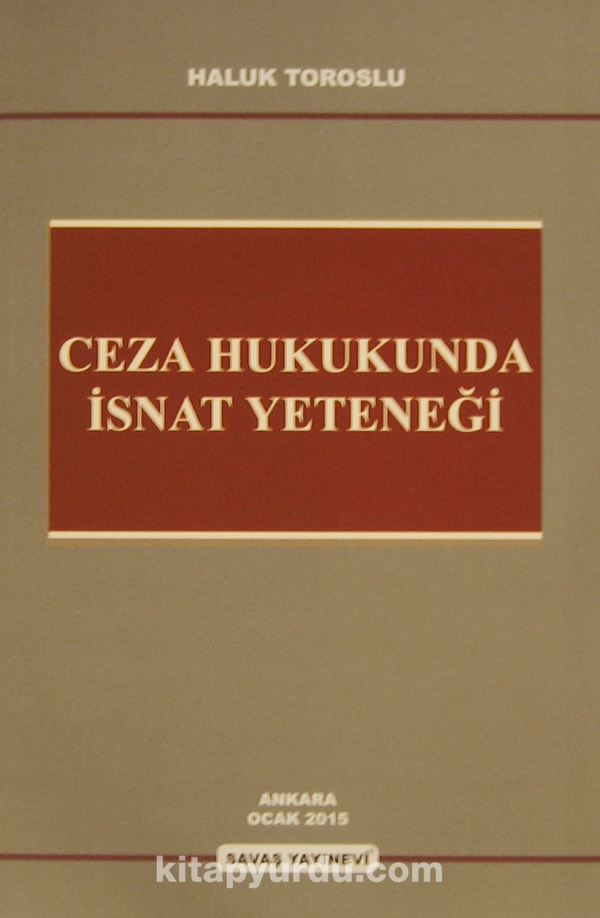 Ceza Hukukunda İsnat Yeteneği