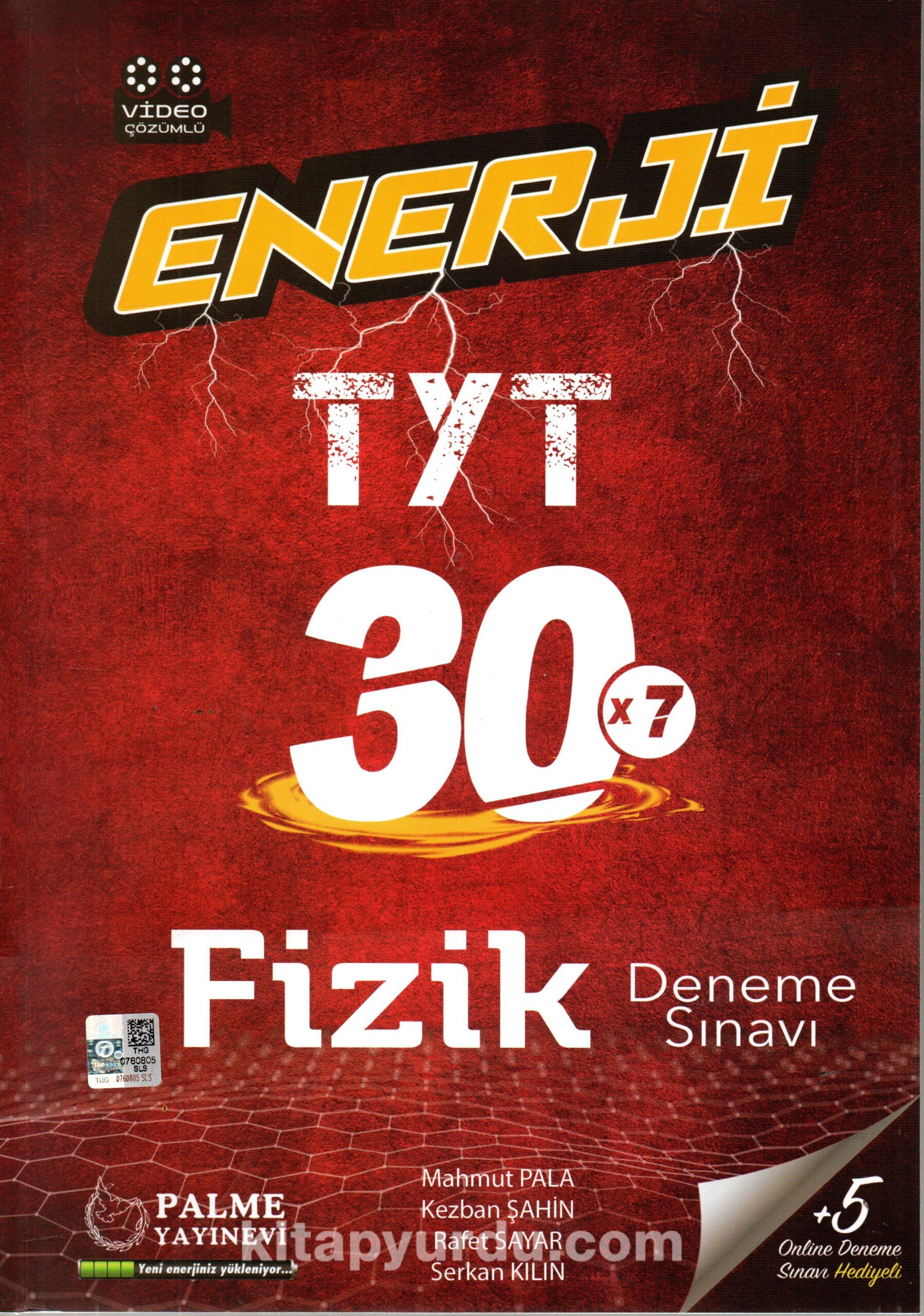 TYT Enerji Fizik 30x7 Deneme Sınavı