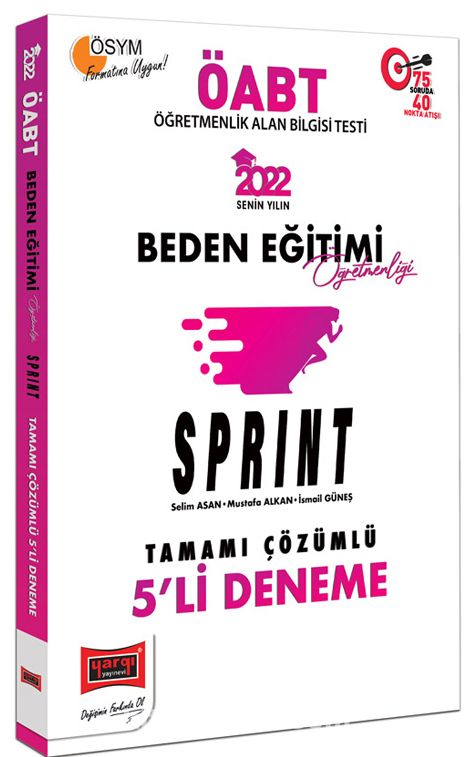 2022 ÖABT Beden Eğitimi Öğretmenliği Sprint Tamamı Çözümlü 5'li Deneme