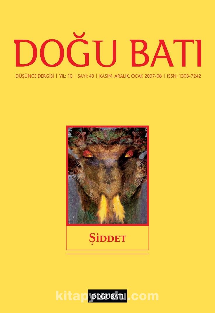 Doğu Batı Sayı:43 Kasım Aralık Ocak  2007-2008 (Üç Aylık Düşünce Dergisi)