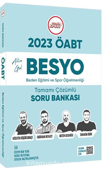 2023 ÖABT Beden Eğitimi ve Spor Öğretmenliği BESYO Altın Gol Tamamı Çözümlü Soru Bankası