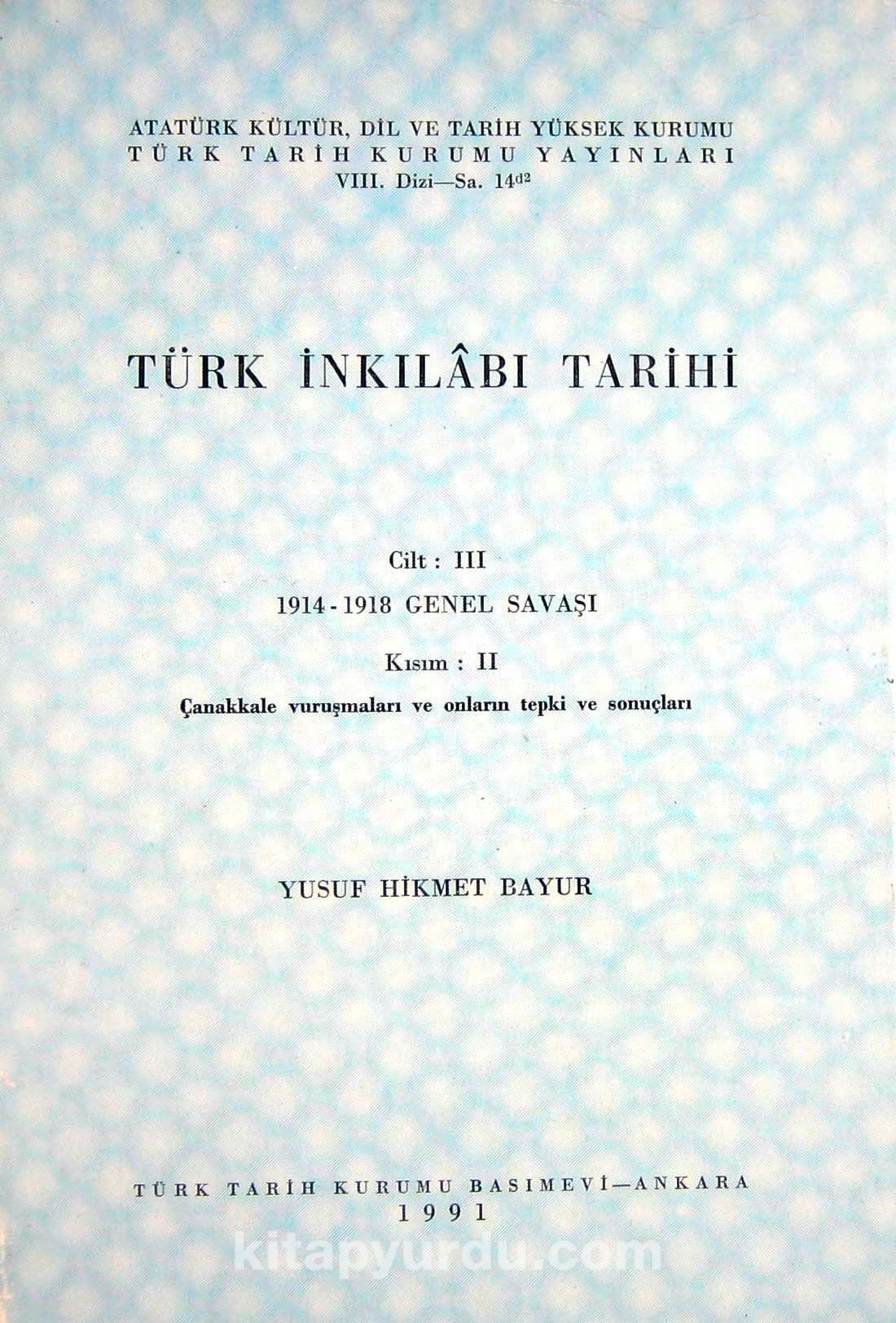 Türk İnkılabı Tarihi (Cilt 3 -Kısım 2)