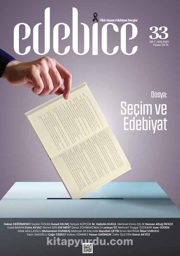 Edebice Fikir Sanat Edebiyat Dergisi Sayı:33