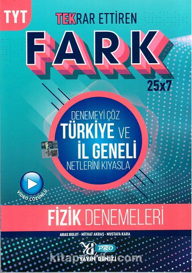 TYT Fizik Fark 25x7 Tekrar Ettiren Denemeleri