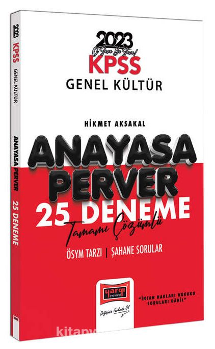 2023 KPSS Anayasaperver Tamamı Çözümlü 25 Deneme