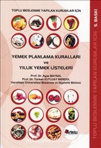 Toplu Beslenme Yapılan Kurumlar İçin Yemek Planlama Kuralları ve Yıllık Yemek Listeleri