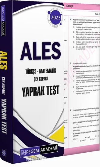 ALES Çek Kopart Yaprak Test