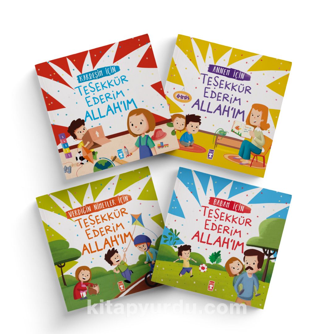 Teşekkür Ederim Allah'ım Set (4 Kitap)