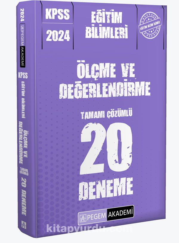 2024 KPSS Eğitim Bilimleri Ölçme ve Değerlendirme 20 Deneme