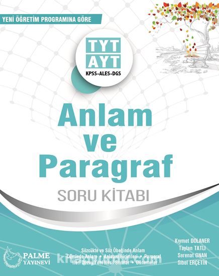 TYT AYT KPSS ALES DGS Anlam ve Paragraf Soru Kitabı