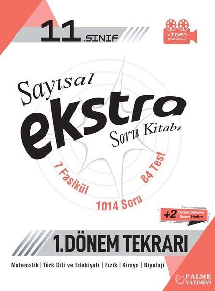 11. Sınıf Sayısal Ekstra Soru Kitabı 1. Dönem Tekrarı