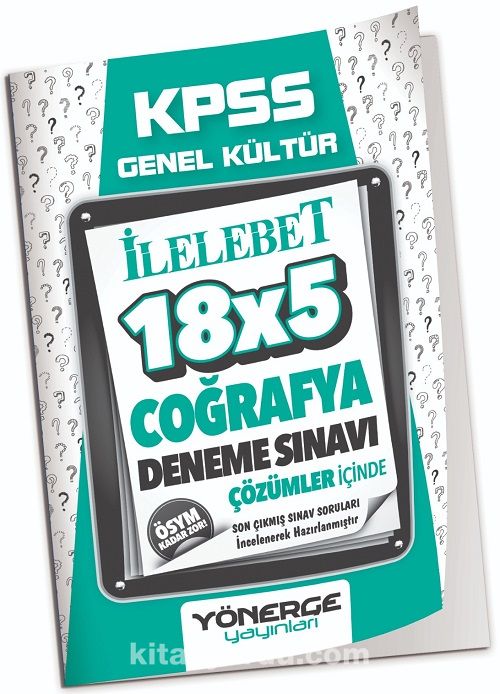 2023 KPSS Coğrafya İlelebet 18x5 Deneme Çözümlü