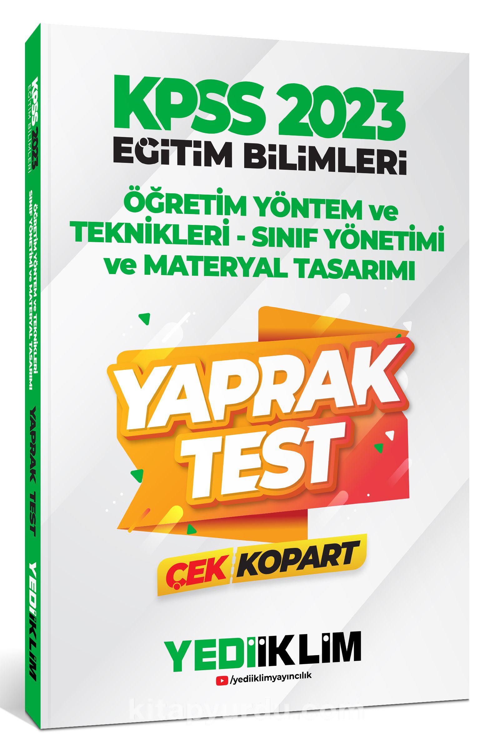 2023 KPSS Eğitim Bilimleri Öğretim Yöntem ve Teknikleri- Sınıf Yönetimi- Materyal Tasarımı Çek Kopart Yaprak Test