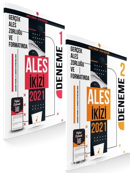 ALES İkizi 2 Özgün Deneme Sınavı Dijital Çözümlü