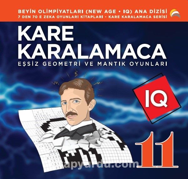 Kare Karalamaca 11 & 7’den 70’e Zeka Oyunları Kitapları  Eşsiz Geometri ve Mantık Oyunları