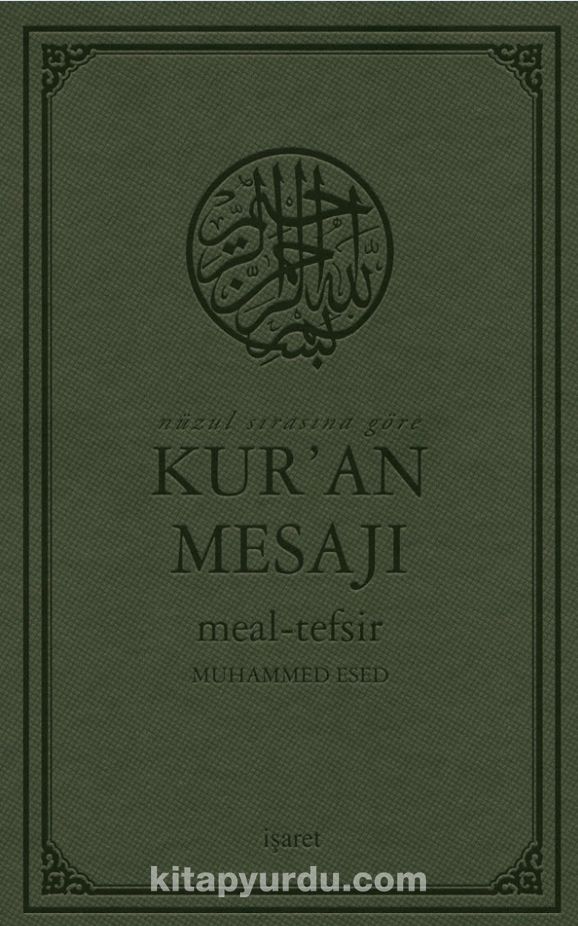 Nüzul Sırasına Göre  Kur’an Mesajı Meal-Tefsir Büyük Boy Mushaflı (Arapça Metinli)