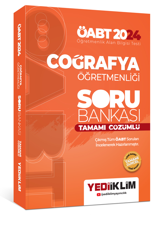 2024 ÖABT Coğrafya Öğretmenliği Tamamı Çözümlü Soru Bankası