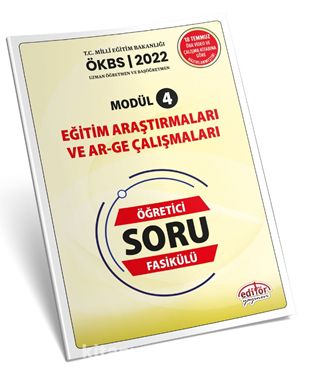 Uzman ve Başöğretmen Modül 4 Eğitim Araştırmaları ve Ar-Ge Çalışmaları  Öğretici Soru Fasikülü