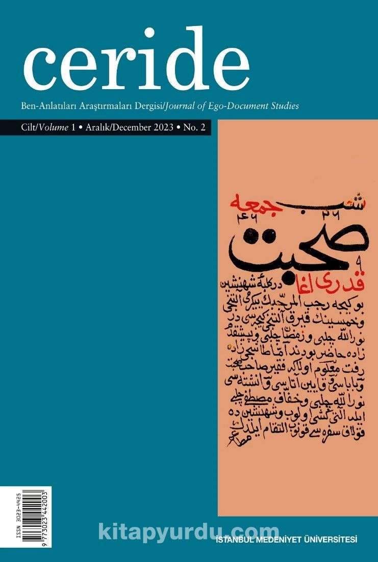 Ceride 6 Aylık Araştırma Dergisi Cilt 1 Sayı: 2 Aralık 2023