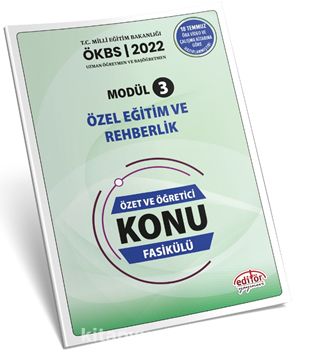 Uzman ve Başöğretmen Modül 3 Özel Eğitim ve Rehberlik  Konu Fasikülü