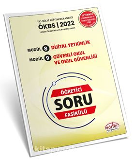 Uzman ve Başöğretmen Modül 8 Dijital Etkinlik - Modül 9 Güvenli Okul ve Okul Güvenliği Öğretici Soru Fasikülü