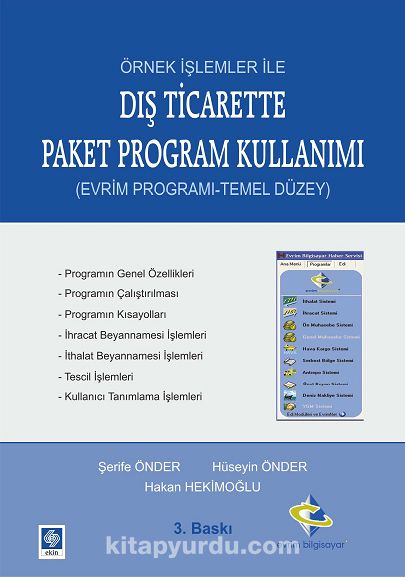 Örnek İşlemler İle Dış Ticarette Paket Program Kullanımı & (Evrim Programı-Temel Düzey)