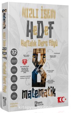 2024 Hızlı İsem Hedef 8. Sınıf Matematik Haftalık Ders Föyü