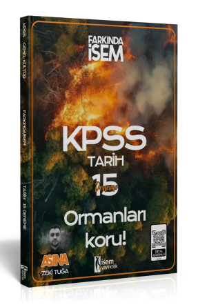 2024 Farkında İsem KPSS Aşina Tarih 15’li Deneme