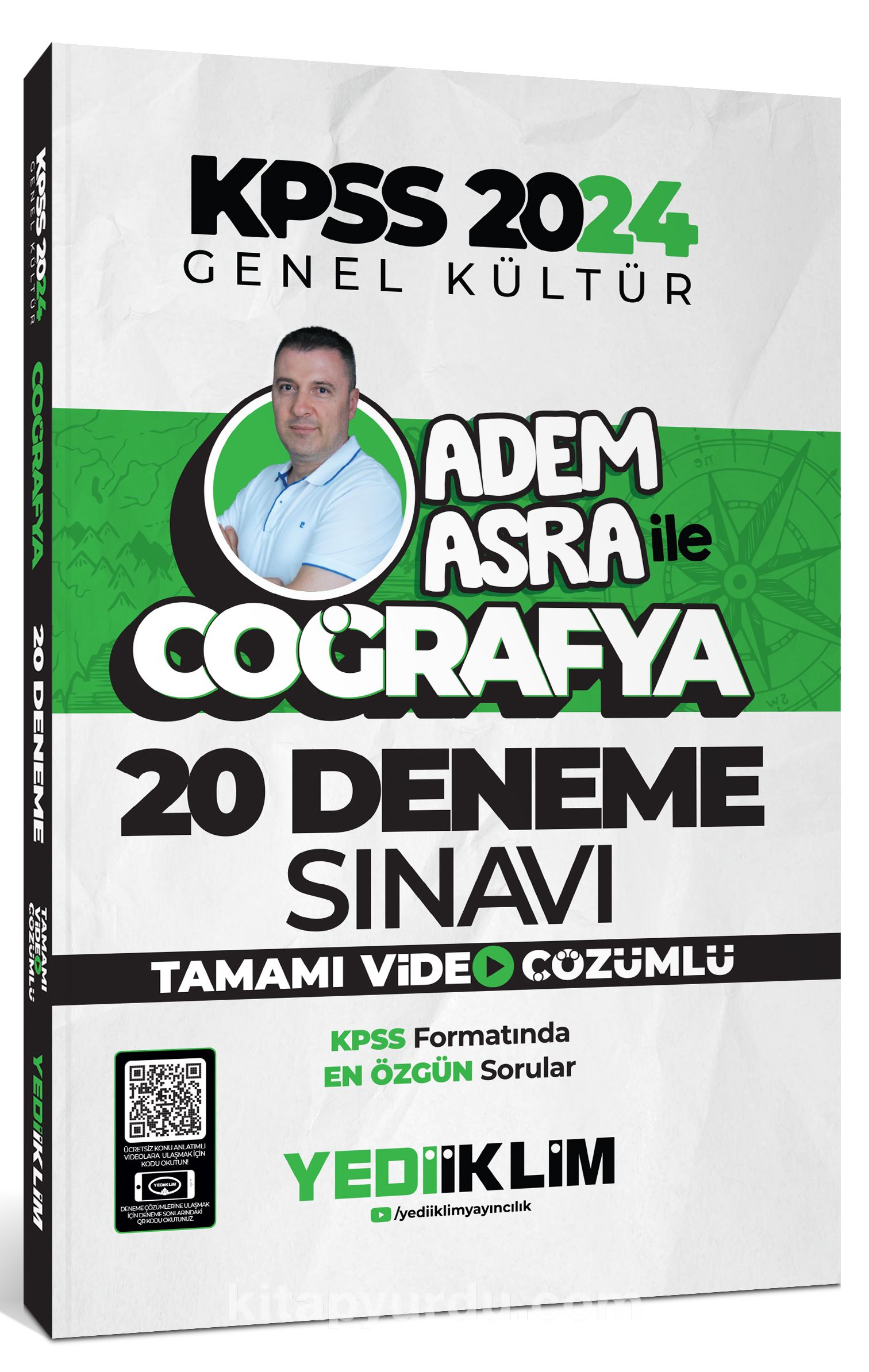 2024 KPSS Genel Kültür Adem Asra ile Coğrafya Tamamı Video Çözümlü 20 Deneme Sınavı