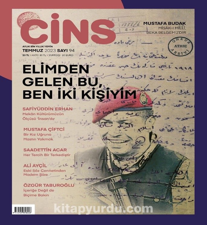 Cins Aylık Kültür Dergisi Sayı:94 Temmuz 2023