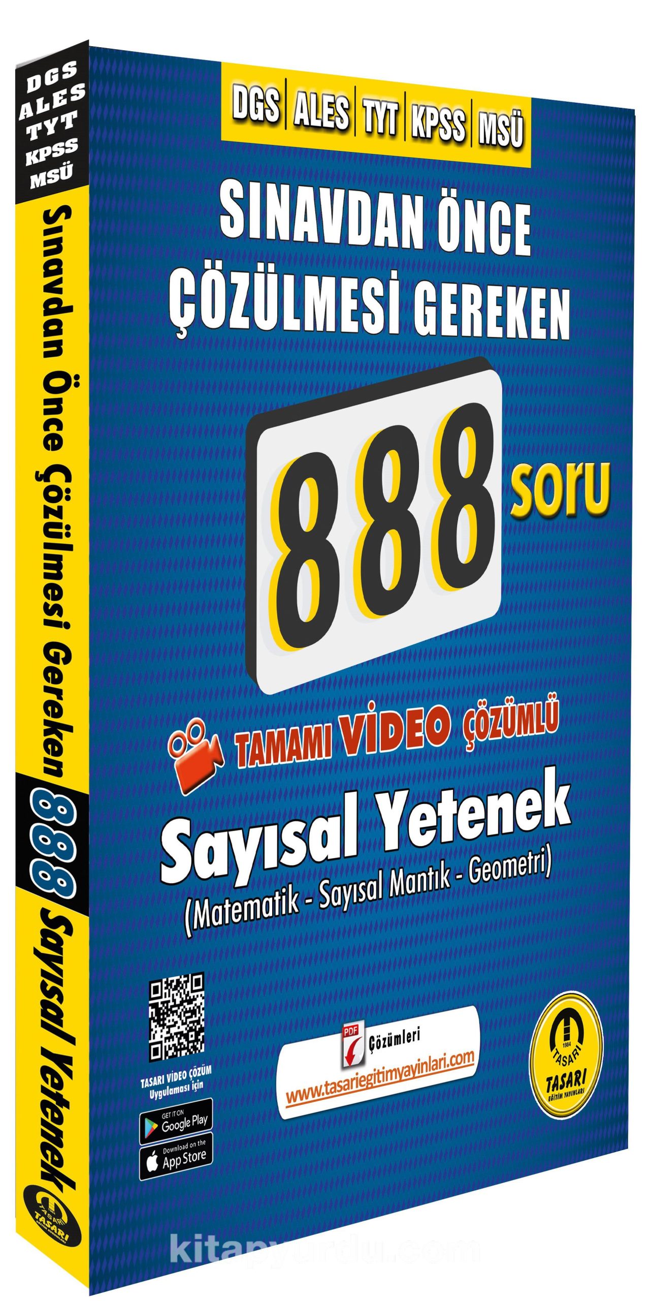 DGS - ALES Video Çözümlü 888 Sayısal Soru Bankası